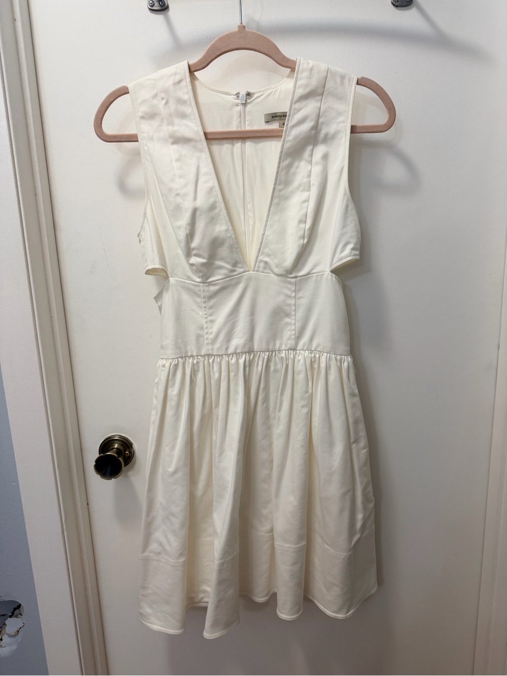 Banana Republic Deep V-Neck Mini Dress